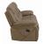 Higgins Overstuffed Faux Suede Glider Recliner