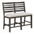 Victoria Wood/Fabric Dining Counter Height Bench