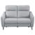 Derek Leatherette Power Loveseat with USB Port