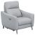 Derek Leatherette Power Recliner with USB Port