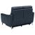 Derek Leatherette Power Loveseat with USB Port