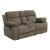 Myleene Velvet Upholstered Glider Loveseat with Console