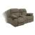 Myleene Velvet Upholstered Glider Loveseat with Console