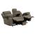 Myleene Velvet Upholstered Glider Loveseat with Console
