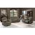 Myleene Velvet Upholstered Glider Loveseat with Console