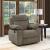 Myleene Velvet Upholstered Pillow Top Arm Glider Recliner