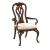 Hadleigh Queen Anne Fabric/Wood Arm Chair