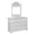 Summer House MDF/Wood 6-Drawer Double Dresser & Mirror