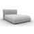 Dolly Voss/Boucle Fabric/Wood Platform Bed, Queen Size