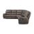 Variel 6-piece Faux Suede Modular Motion Sectional Sofa