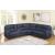 Variel 6-piece Faux Suede Modular Motion Sectional Sofa