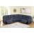 Variel 6-piece Faux Suede Modular Motion Sectional Sofa