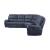 Variel 6-piece Faux Suede Modular Motion Sectional Sofa