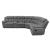 Bahrain 6-piece Chenille Manual Reclining L-Shape Sectional Sofa