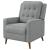 Davidson Fabric Tufted Push Back Recliner