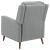 Davidson Fabric Tufted Push Back Recliner