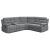 David 3-piece Fabric Motion Sectional with Pillow Arms