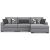 Bealton 3-Piece Fabric Sectional Sofa w/Right Arm Chaise Facing