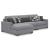 Bealton 3-Piece Fabric Sectional Sofa w/Left Arm Chaise Facing