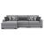 Bealton 3-Piece Fabric Sectional Sofa w/Left Arm Chaise Facing