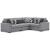Bealton 4-Piece Fabric L-Shaped Sectional Sofa w/Right Chaise