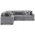 Bealton 5-Piece Fabric L-Shaped Sectional Sofa