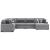 Bealton 5-Piece Fabric U-Shaped Sectional Sofa w/Right Chaise