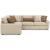 Seyler 3-Piece Fabric L-Shaped Sectional Sofa