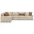 Seyler 4-Piece Fabric L-Shaped Sectional Sofa