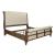 Americana Farmhouse Linen Sleigh Wood Bedroom Set
