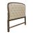 Americana Farmhouse Linen/Wood Queen Size Shelter Platform Bed