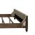 Americana Farmhouse Linen/Wood Queen Size Shelter Platform Bed