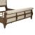 Americana Farmhouse Linen Upholstered Wood Sleigh Bed