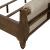 Americana Farmhouse Linen Upholstered Wood Sleigh Bed
