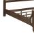 Americana Farmhouse Linen/Wood Queen Size Shelter Platform Bed