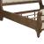 Americana Farmhouse Linen Upholstered Wood Sleigh Bed