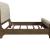 Americana Farmhouse Linen Upholstered Wood Sleigh Bed