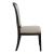 Americana Farmhouse Linen/Wood Tufted Back Side Chair
