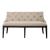Americana Farmhouse Linen/Wood Shelter Dining Bench
