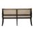 Americana Farmhouse Linen/Wood Shelter Dining Bench
