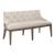 Americana Farmhouse Linen Shelter Dining Bench