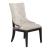 Americana Farmhouse Linen/Wood Shelter Side Chair