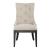 Americana Farmhouse Linen/Wood Shelter Side Chair