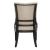 Americana Farmhouse Linen/Wood Shelter Side Chair