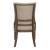 Americana Farmhouse Linen/Wood Shelter Side Chair