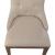 Americana Farmhouse Linen/Wood Shelter Side Chair