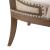Americana Farmhouse Linen/Wood Shelter Side Chair