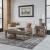 Americana Farmhouse Square Wood 1-Drawer End Table