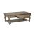 Americana Farmhouse Rectangular Wood 1-Drawer Cocktail Table w/Casters