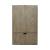 Americana Farmhouse Rectangular Wood 1-Door 1-Drawer Chairside Table w/Charging Station